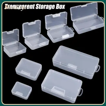 6 Compartment Storage Container Transparent Plastic Sundries Storage Box  Coin Pill Jewelry Storage Box 