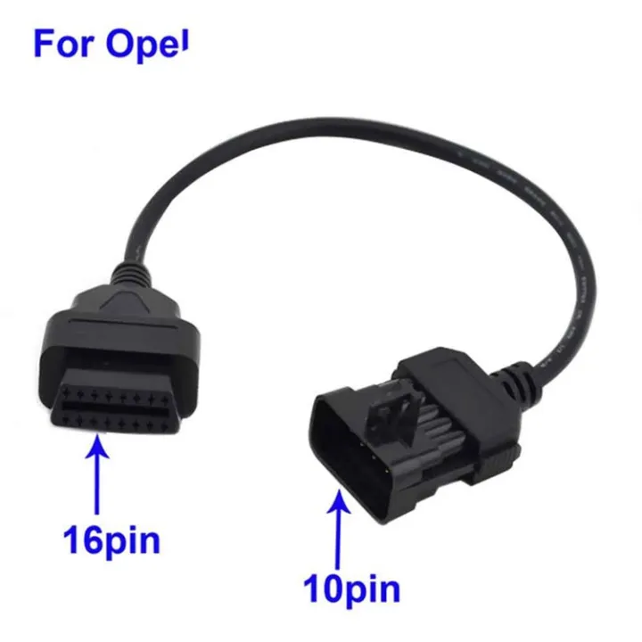 Opel OBD1 10 PIN To OBD2 16 Pin Stecker Diagnose Adapter Obd | Lazada.co.th