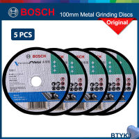 แผ่นตัดเหล็กกลม Bosch 5ชิ้นขนาด100มม. สำหรับ100มม. ที่เจียรมุมอุปกรณ์เสริมมาตรฐาน