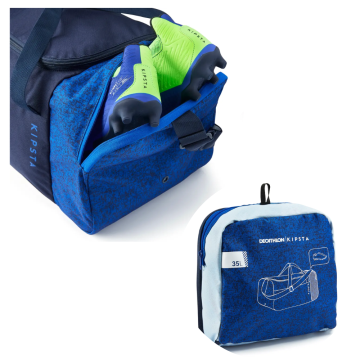kipsta-กระเป๋ากีฬารุ่น-essential-ขนาด-35-ลิตร-กระเป๋าใส่ของ-กระเป๋าสะพาย-กระเป๋าหลายช่อง-วัสดุทนทานต่อการเสียดสีและการรับน้ำหนัก