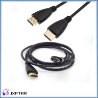 JXFTKM แกนลวดทองแดงบริสุทธิ์ สายเคเบิล HDMI 4K 30Hz ส่วนต่อประสานการฉีดขึ้นรูป สายต่อวิดีโอ ของใหม่ 30AWG สายสัญญาณเสียงและวิดีโอ การส่งข้อมูล