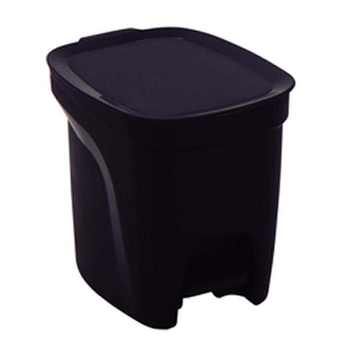 Tramontina 7L Plastic Trash Bin with Pedal Dark Grey Lazada Singapore