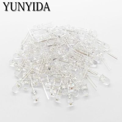 Transparent  15-29   5mm  LED   White   light emitting diode   100 pieces/lot Electrical Circuitry Parts