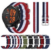 Ring Buckle Nylon Strap For TicWatch Pro 3 Ultra GPS / GTX Wristband Band For For TicWatch E3 GTH Watchband Bracelet Accessories