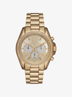 Michael Kors  MK6538 -43mm Womens  Chronograph Gold-Tone Stainless Steel Watch