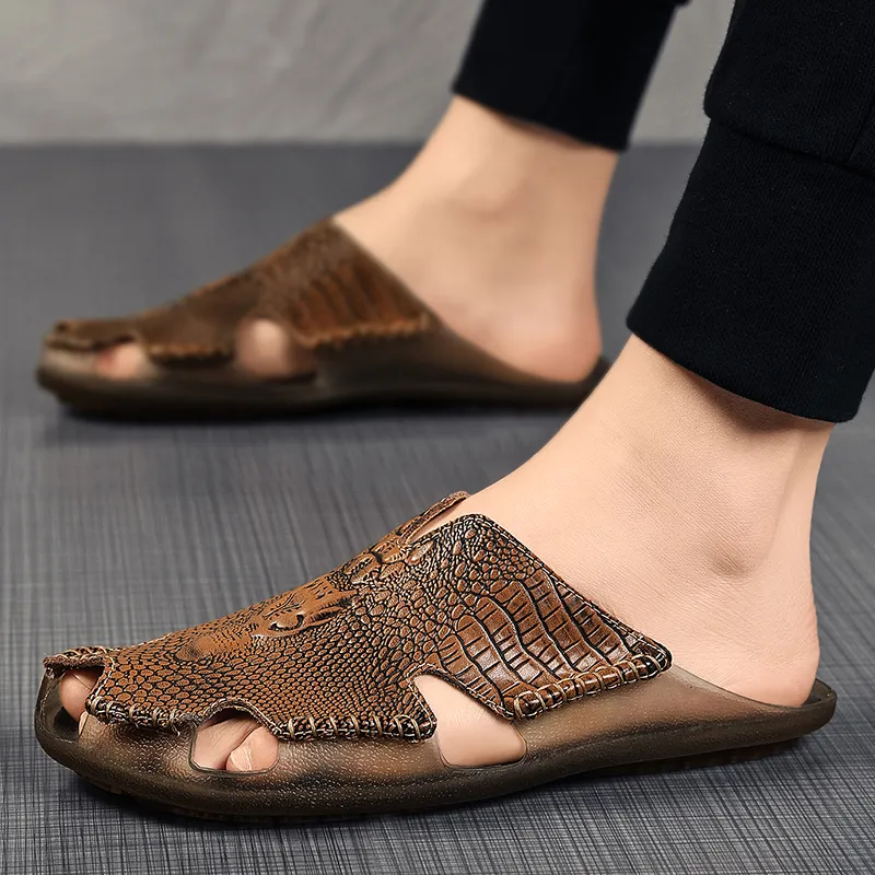 Crocodile best sale skin slippers