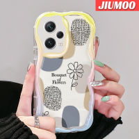 เคส JIUMOO สำหรับ Xiaomi Redmi Note 12 Pro Plus Note 12 Pro Speed 5G Poco X5 Pro 5G เคสที่เรียบง่ายแบบเคสเนื้อครีมนิ่มกันกระแทกเคสโทรศัพท์โปร่งใส TPU เจลซิลิกาแบบใสป้องกันการตกหล่นเลนส์กล้องถ่ายรูปฝาครอบป้องกัน