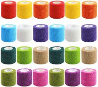 ❁∈ 24 PCS self adhesive bandage 4.5 cm X 5 m size emergency tape elastic tape suitable for sports wrists ankles