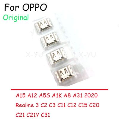 100PCS สําหรับ OPPO A15 A12 A5S A1K A8 A31 2020 Realme 3 C2 C3 C11 C12 C15 C20 C21 C21Y C31 USB ชาร์จพอร์ตเชื่อมต่อ