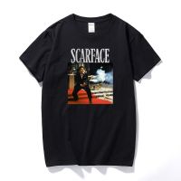 Summer Ropa Hombre Scarface Tony Montana World Is Yours Mens T-Shirt Pacino Mafia Movie Graphic T Shirts Casual Cotton Tees Tops