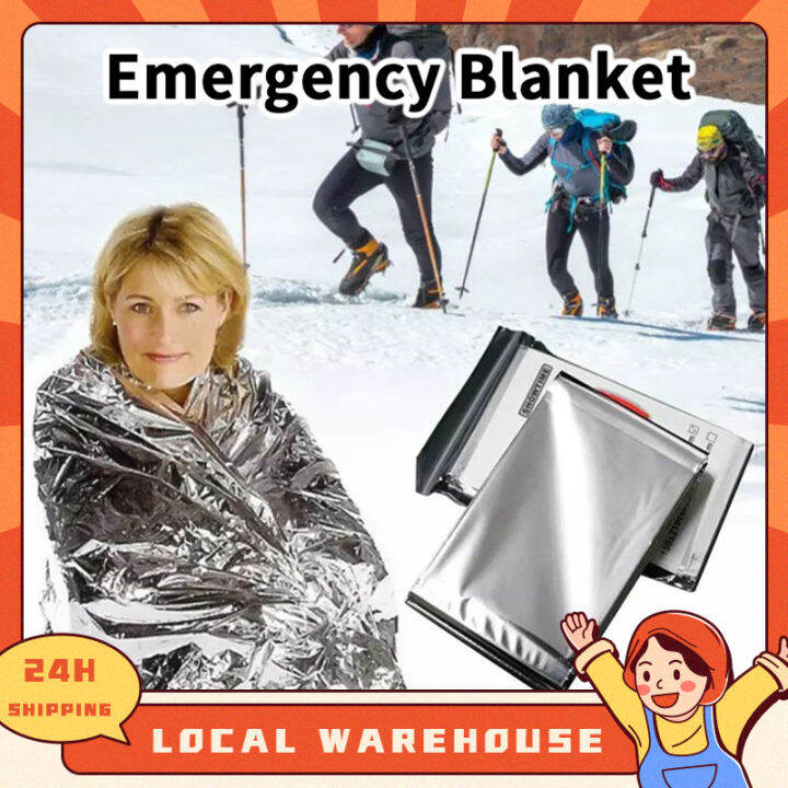 【🇲🇾Stock】Outdoor Reflective Emergency Blanket First Aid Rescue Survival