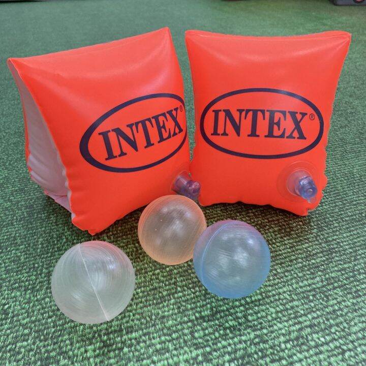 monkey-toys-ห่วงยางสวมแขน-intex-สีส้ม-เล็ก-23x15cm-58642-intex-deluxe-arm-bands