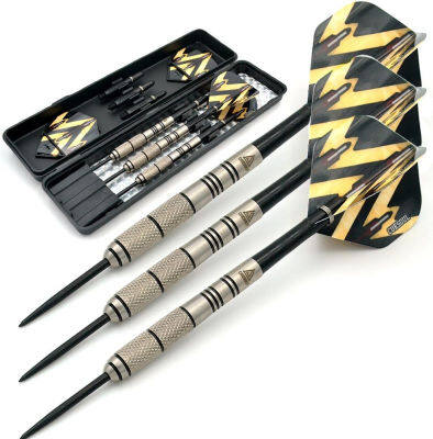 Black Scorpion CUESOUL Steel Tip 90% Tungsten Darts with Portable Dart Case 22g