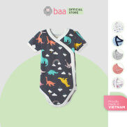 Bộ Bodysuit sơ sinh BAA BABY cài bên ngắn tay cho bé gái và bé trai từ 0