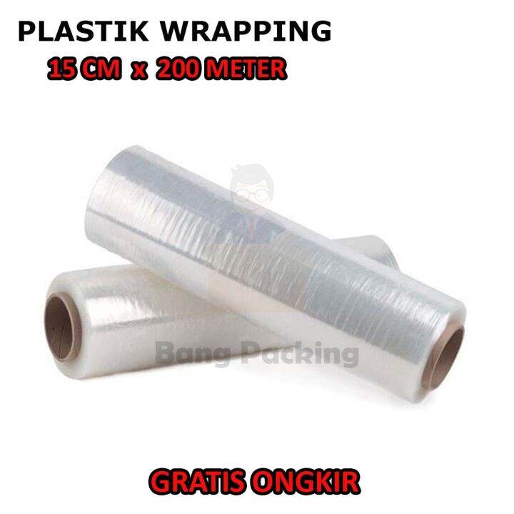 Capin Rapping Plastik Wrapping 15cm x 200Meter Wrapping Bening 15cm x 200Meter ...