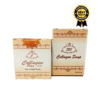 ครีมคอลลาเจนพลัส 701Collagen Plus Vit E + สบู่คอลลาเจน collagen Soap ( 1 เซต )