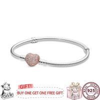 Hot 925 Silver Exquisite Shining Love Snake Bone Womens Classic Logo Bracelet For Original High Quality Charm Fashion Jewelry