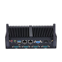 Qotom Fanless Mini Industrial PC พร้อม Bay Trail โปรเซสเซอร์ N2930ออนบอร์ด Quad Core 1.86 GHz DDR3 RAM MSATA SSD