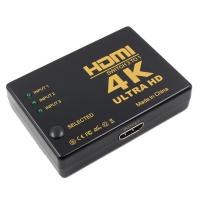 【♕】 Infinityclicks 1080P 4K * 2K HDMI สวิตช์วิดีโอตัวแยก HDMI 3อินพุตพอร์ตเอาท์พุตสำหรับ DVD HDTV PS3 PS4