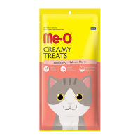 มีโอ ขนมแมวครีมมี่ทรีต รสแซลมอน 15 กรัม X 4 ชิ้น - Me-O Creamy Treat Salmon 15 g x 4