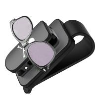 Sunglass Holder For Car Multi Function Sunglasses Clip Holder Eyeglass Mount Car Visor Anti Scratch Rustproof Car Accessories Eyewear case