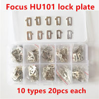 200Pcslot for HU101 ss Car Lock Repair Accessories Car Lock Reed Lock Plate For ford Focus 10 types each 20pcs