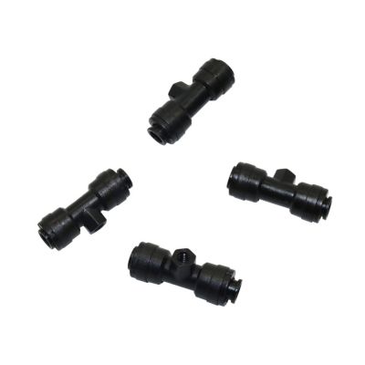 ；【‘； Slip-Lock Tee Connector With Female Thread Atomization Cooling  System Spray Base Holder Agriculture Irrigation Pipe Fittings