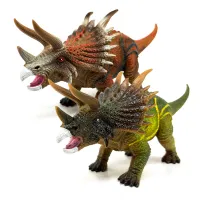 ของเล่นไดโนเสาร์ที่เป็นของแข็งสำหรับเด็กจำลอง Tyrannosaurus Rex โมเดล Triceratops chiosaurus ไดโนเสาร์รูปของขวัญสำหรับเด็กผู้ชาย