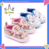 【จัดส่งที่รวดเร็ว✨】Baby Toddler Cartoon Soft Sole Shoes Magic Sticker PU Leather Infant Boy Girl Casual Shoes