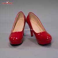 UWOWO-Sapatos Universais De Copre,Salto Alto Vermelho, Fato Power Makima, Todo Jogo
