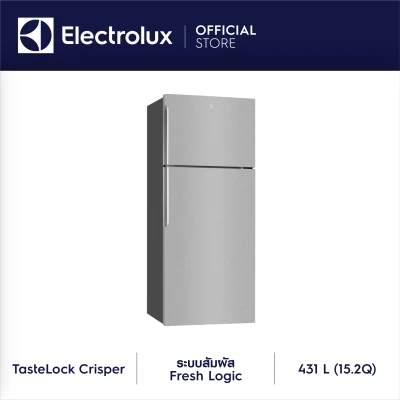 Electrolux ตู้เย็น 2 ประตู แบบฟรีซบน NUTRIFRESH INVERTER รุ่น ETB4600B-A ความจุ 431 ลิตร/15.2 คิว   สีเงิน