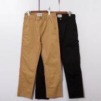 ∋ Carhartt B324 กางเกงสเก็ตบอร์ดลําลอง ผ้าแคนวาส ทรงหลวม ลายโลโก้ Carhart Mainline สไตล์เรโทร