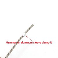 Putaran Melingkar Aluminium Ferrule Crimping Loop Klem untuk M1-M10 Kawat Baja Kabel Tali Memperbaiki Klip