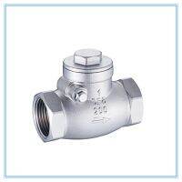 Stainless steel wire mouth horizontal non-return valve 304 stainless steel female thread swing check valve