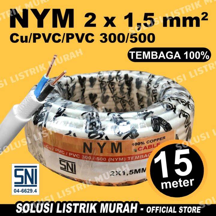 Kabel Listrik Nym Sni Tembaga X Roll Meter Full X Kabel Nym