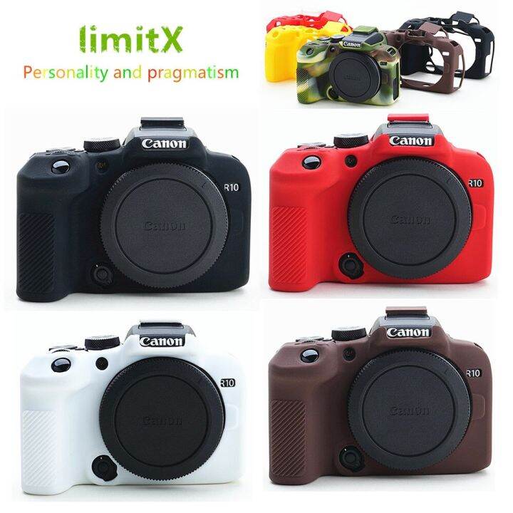 For Canon EOS R10 Soft Silicone Armor Skin Case Camera Bag Body