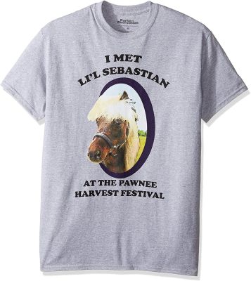 Trevco Mens Parks &amp; Recreation Lil Sebastian T-Shirt