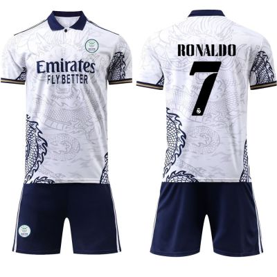 ┇℡۩  Soccer uniform female outfit loose student sports examination training suit custom cristiano ronaldo short-sleeved football clothes