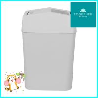 ถังขยะเหลี่ยมฝาสวิง DKW HH-228LP 18 ลิตร สีเทาSQUARE DUSTBIN SWING DKW HH-228LP 18L GREY **จัดส่งด่วนทั่วประเทศ**