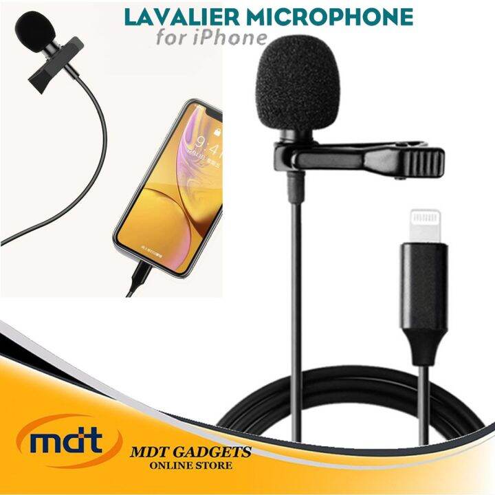 Lightning Interface Mini Clipon Microphone lavalier Microphone Live