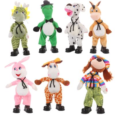 ของเล่นตุ๊กตาลาร้องเพลงและเต้นรูปวัวของเล่นตุ๊กตาเขย่าหัวตุ๊กตาไฟฟ้าของเล่นตุ๊กตาขยับได้สำหรับเด็ก