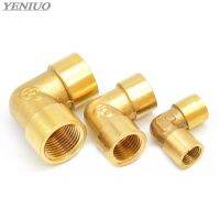 Female x Female Thread  1/8" 1/4" 3/8" 1/2" 3/4" 1" 90 Deg Brass Elbow Pipe Fitting Connector Coupler For Water Fuel  Copper Valves