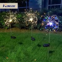 LED String Light Solar Fairy Lamps Outdoor Dandelion Fireworks Garden Patio Lawn Christmas Street Landscape Decoration