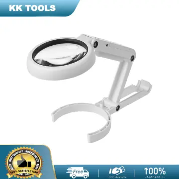 Magnifying Glass With Light And Stand, Hands Free Handheld 6X 25X