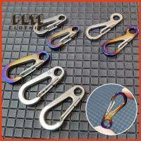 PETI CLOTHING ที่มีคุณภาพสูง ตะขอนอกสถานที่ อุปกรณ์ EDC เพื่อความอยู่รอด D carabiner พวงกุญแจตั้งแคมป์ คลิปสปริง พวงกุญแจรูปตัว D-ring