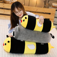 Cylindrical Animals Toys Long Cartoon Stuffed Plush Legs Pillow Panda Bear Frog Bee Pig Raccoon Sleeping Bolster Kids Adults