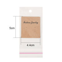 50pcslot Earring Display Cards With Self Sealing Bags Paper Necklace Holder Packing Hang Tag For Diy Jewelry Packaging Making