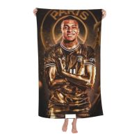 Mbappé ผ้าเช็ดตัว80X130ซม. กลางแจ้งขนาดใหญ่ Unisex ชายหาดผ้าขนหนูดูดซับดีผ้าเช็ดตัวผ้าขนหนูนุ่มสำหรับอาบน้ำ