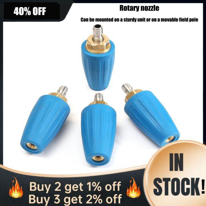 5000psi High Pressure Cleaner Brass Rotating Dirt BlasterTurbo Nozzle