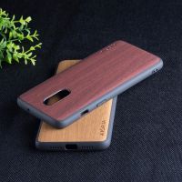 เคสลายไม้สำหรับ Oneplus 7,เคสซิลิโคน TPU นิ่มวัสดุ Amp; ฝาครอบหนัง PU ไม้สำหรับ Oneplus 6 6T 7 7T Pro